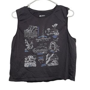 Urban Outfitters Black Graphic Tank Top